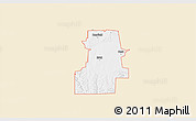 Classic Style 3D Map of ZIP code 73645, single color outside