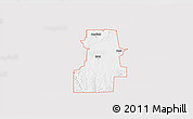 Silver Style 3D Map of ZIP code 73645, single color outside