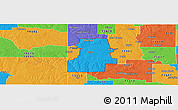Political Panoramic Map of ZIP code 73645