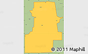 Savanna Style Simple Map of ZIP code 73645