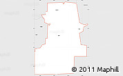 Silver Style Simple Map of ZIP code 73645