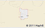 Classic Style 3D Map of ZIP code 73650, single color outside