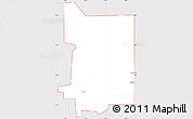Silver Style Simple Map of ZIP code 73650