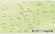 Physical 3D Map of ZIP code 73651