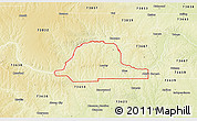 Physical 3D Map of ZIP code 73654
