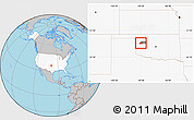 Gray Location Map of ZIP code 73654, highlighted country, highlighted county