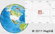 Physical Location Map of ZIP code 73659, highlighted country, highlighted county