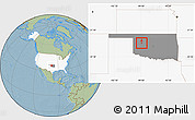 Savanna Style Location Map of ZIP code 73659, highlighted country, highlighted state, hill shading