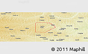 Physical Panoramic Map of ZIP code 73660