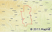 Physical 3D Map of ZIP code 73662
