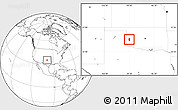 Blank Location Map of ZIP code 73662