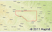 Physical 3D Map of ZIP code 73663