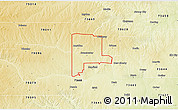 Physical 3D Map of ZIP code 73666