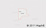Silver Style 3D Map of ZIP code 73666, single color outside