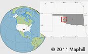 Savanna Style Location Map of ZIP code 73666, highlighted country, highlighted state