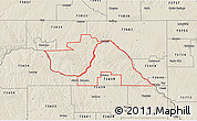 Shaded Relief 3D Map of ZIP code 73667