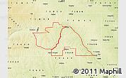 Physical Map of ZIP code 73667