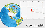 Physical Location Map of ZIP code 73668, highlighted country, highlighted county