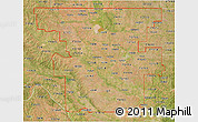 Satellite 3D Map of ZIP codes starting with 737