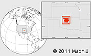 Blank Location Map of ZIP codes starting with 737, highlighted country