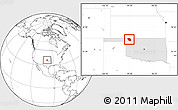 Blank Location Map of ZIP code 73834, highlighted state