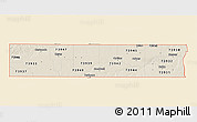 Classic Style 3D Map of ZIP codes starting with 739, single color outside