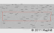Gray 3D Map of ZIP codes starting with 739