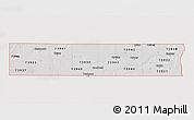 Silver Style 3D Map of ZIP codes starting with 739, single color outside