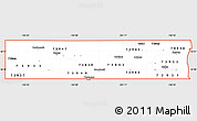 Classic Style Simple Map of ZIP codes starting with 739, cropped outside
