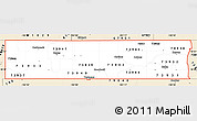 Classic Style Simple Map of ZIP codes starting with 739