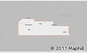 Gray 3D Map of ZIP code 73931, single color outside