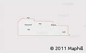 Silver Style 3D Map of ZIP code 73931, single color outside