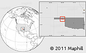 Blank Location Map of ZIP code 73931, highlighted country, highlighted state