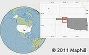 Savanna Style Location Map of ZIP code 73931, highlighted country, highlighted state, hill shading