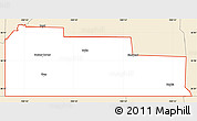 Classic Style Simple Map of ZIP code 73931