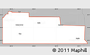 Gray Simple Map of ZIP code 73931