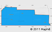 Political Simple Map of ZIP code 73931, single color outside, borders and labels
