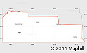 Silver Style Simple Map of ZIP code 73931