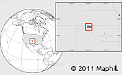Blank Location Map of ZIP code 73932, highlighted country, highlighted county