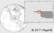 Blank Location Map of ZIP code 73932, highlighted country, highlighted state