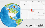Physical Location Map of ZIP code 73932, highlighted country, highlighted county