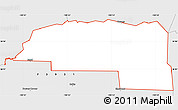 Silver Style Simple Map of ZIP code 73932