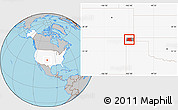Gray Location Map of ZIP code 73933, highlighted country, highlighted county