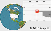 Satellite Location Map of ZIP code 73933, highlighted country, highlighted state