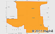 Political Simple Map of ZIP code 73933, single color outside, borders and labels