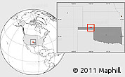 Blank Location Map of ZIP code 73938, highlighted country, highlighted state