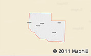 Classic Style 3D Map of ZIP code 73945, single color outside