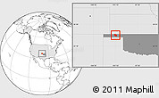 Blank Location Map of ZIP code 73945, highlighted country, highlighted state