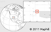 Blank Location Map of ZIP code 73945, highlighted state