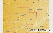 Physical Map of ZIP code 73945